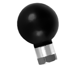 RAM Mount Aluminum 1 inch Ball on Hex M6 Female Thread