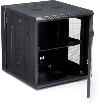 19" Skåp StarTech.com 12U, 610x655x640mm, stående eller väggmonterat, gångjärnsupphängning - Svart#3