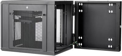 19" Skåp StarTech.com 12U, 610x854x640mm, stående eller väggmonterat, gångjärnsupphängning - Svart#4