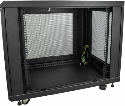 19" Skåp StarTech.com 12U, 600x854x640mm, stående med hjul - Svart#4