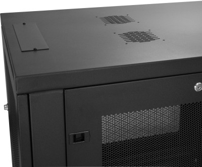 19" Skåp StarTech.com 12U, 600x854x640mm, stående med hjul - Svart#6