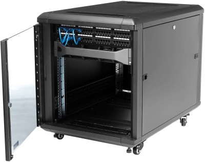 19" Skåp StarTech.com 12U, 603x900x663mm, stående med hjul - Svart#5