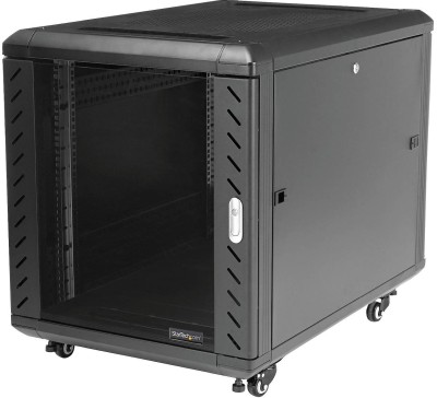 19" Skåp StarTech.com 12U, 603x900x663mm, stående med hjul - Svart#6