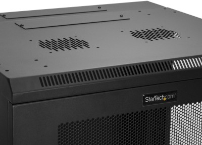 19" Skåp StarTech.com 12U, 610x550x640mm, stående eller väggmonterat, gångjärnsupphängning - Svart#6