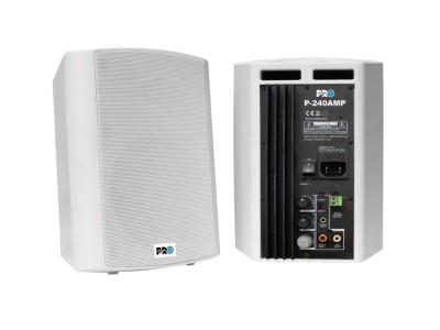 Vivolink aktiva högtalare, 2x30W, 5,25", vit, par
