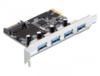 PCI-Express kort 4xUSB 3.0 DeLOCK