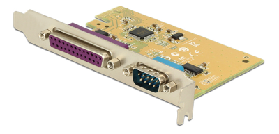 DeLOCK PCI-Express kort, 1xDB25 ho, 1xRS-232 DB9 ha#1