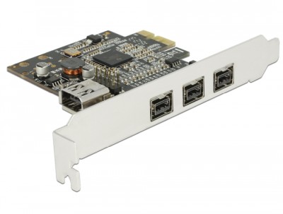 DeLOCK PCI Express Card 3xFireWire800 + 1xFireWire400 (internt)#1