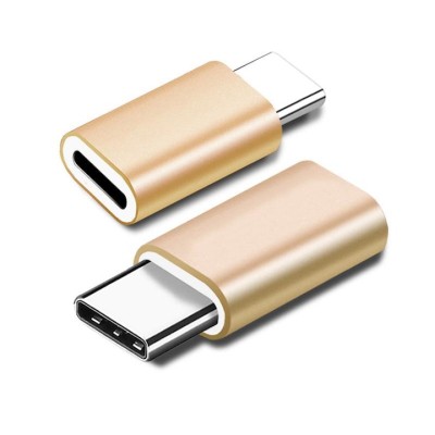 Adapter USB-C hane till Lightning hona - Guld