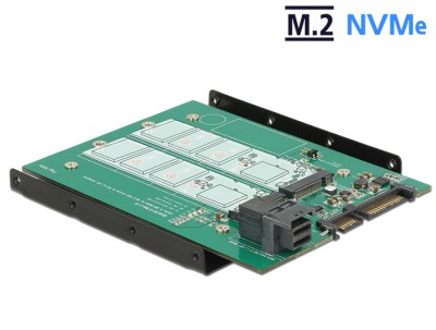 DeLOCK 3.5" Konverterare SATA 22-stift / SFF-8643 NVMe