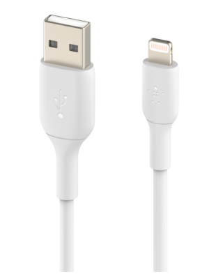 USB-kabel Belkin BoostCharge USB-A till Lightning, 1 meter - Vit