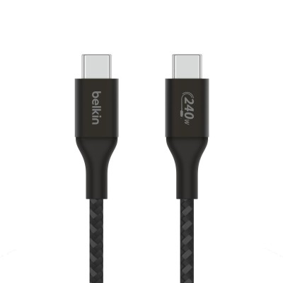 USB-kabel Belkin BoostCharge 240W USB-C till USB-C, USB 2.0, 2 meter - Svart