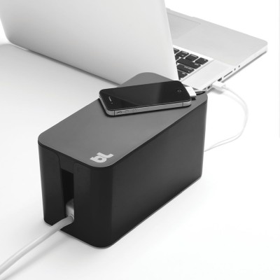 Bluelounge Cablebox Mini, flamsäker sladdgömma - Svart#1