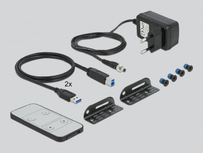 Systemswitch DeLock 11482, 2-vägs KVM, DisplayPort 1.4, 8K@30Hz / 4K@120Hz, USB 3.0, ljud#3