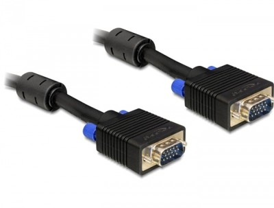 VGA-kablage dubbelskärmat HD15 ha-ha, DeLOCK, 10 m