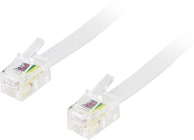 Modularkablage patchkabel telefon 4P4C (RJ9/RJ10/RJ22), 1,5 meter - Vit