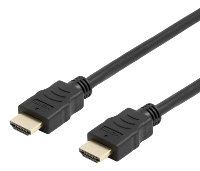 HDMI-kabel Deltaco flexibel, 4K@60Hz, 2 meter - Svart