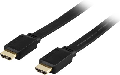 HDMI-kabel, 4K/3D, flat, 7 meter - Svart