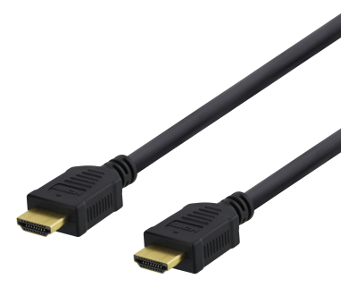 HDMI-kabel Deltaco, Ethernet, 4K UHD, 15 meter - Svart