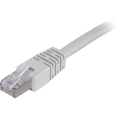 Nätverkskabel skärmad F/UTP Cat.6, RJ45, LSZH, 15 meter - Grå