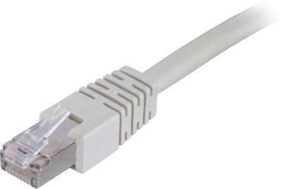 Nätverkskabel skärmad F/UTP Cat.6, RJ45, LSZH, 50 meter - Grå