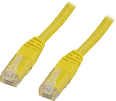 Nätverkskabel oskärmad Cat.6, RJ45, 1 meter - Gul