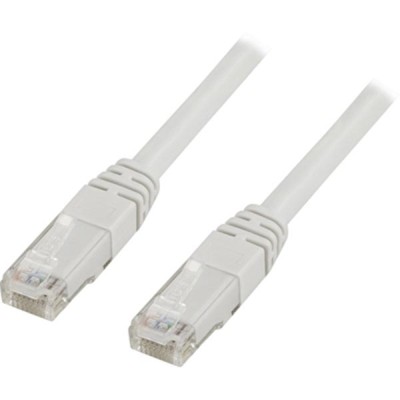 Nätverkskabel oskärmad Cat.6, RJ45, 50 meter - Vit
