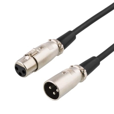 Mikrofonkabel XLR, 5 meter - Svart