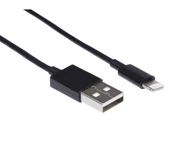 iiglo Lightning till USB-kabel, MFI, 3 meter - Svart#1
