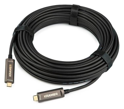 USB-C-kabel 3.1 Gen.2 Optical, Kramer CLS-AOCU31/CC-35, 10,7 meter - Svart#1