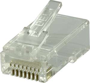 Nätverkskontakt oskärmad, RJ45, Cat.6, 20-pack