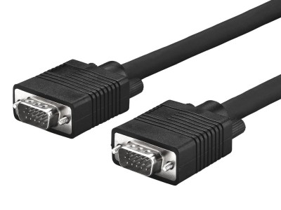 VGA-kablage dubbelskärmat HD15 ha-ha, MicroConnect, 10 m