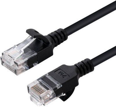 Nätverkskabel oskärmad Cat6a, slim, 3,6mm i diameter, MicroConnect, 2 meter - Svart