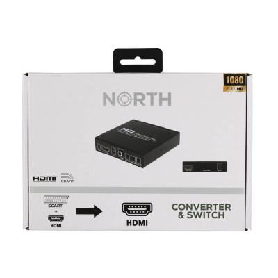 Signalomvandlare och switch North SCART+HDMI till HDMI, 1080p#5