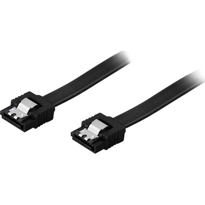SATA3 kabel, med lås-clips, 50 cm
