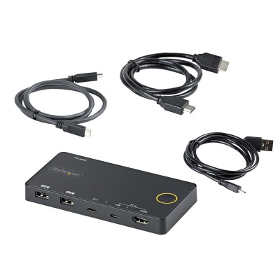 Systemswitch Startech.com SV221HUC4K, 2-vägs KVM, HDMI 2.0 4K@60Hz, hybrid USB-A/USB-C#5