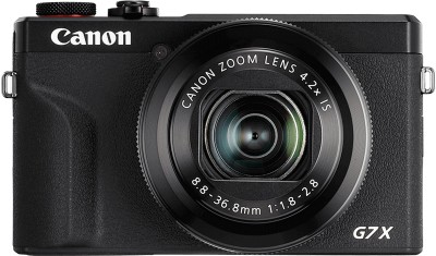 Canon PowerShot G7 X Mark III, 20,1 Mpixel, 4,2X zoom (24-100mm), film 4k/30p, Wi-Fi/Bluetooth/NFC - Svart