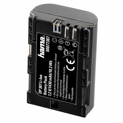 Batteri Hama Canon LP-E6 till bl.a. EOS 5D MkII / 5D MkIII / 6D / 7D, 7,2V/1430mAh