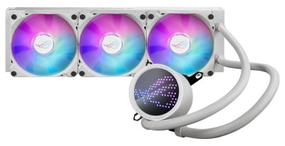 Asus ROG Ryou III 360 ARGB White, 360mm, 3x120mm ROG ARGB fläktar och Anime Matrix LED Display - Vit