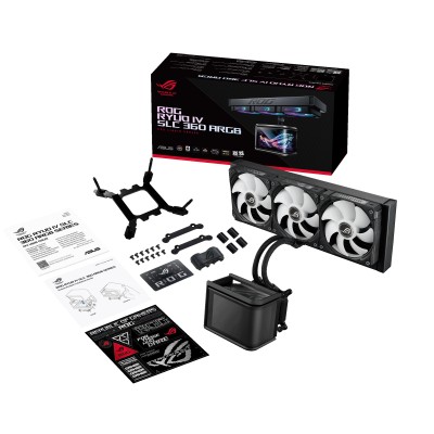 Asus ROG RYUO IV SLC 360 ARGB, 360mm med 6.7" LCD, 120mm fläktar - Svart#8
