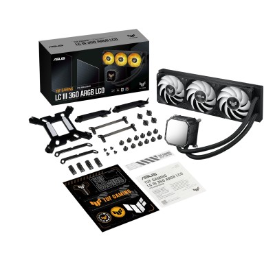 Asus TUF Gaming LC III 360 ARGB LCD, 3x120 mm fläktar - Svart#6