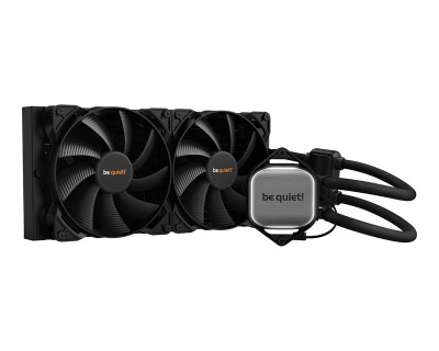 Be Quiet Pure loop, 280mm, Intel 1700/1200/2066/1150/1151/1155/2011, AMD AM4, 2x140mm fläktar - Svart