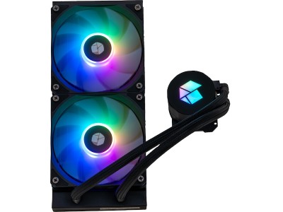 Cooler Master ML240L Core Black Komplett Edition, 2x120 mm fläktar, ARGB - Svart