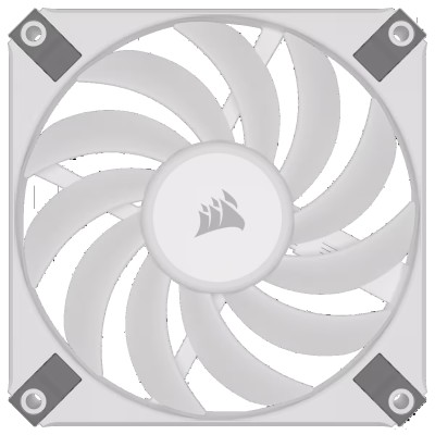 Fläkt 120 mm Corsair AF120 RGB Slim White, 27,5 dBA, 600-2000 rpm, 13.4-56.3 cfm, 2-pack, med Lightning Node Core#2
