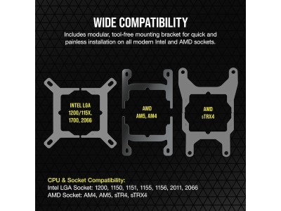 Corsair iCUE H100i ELITE CAPELLIX XT, 240mm, RGB - Svart#6