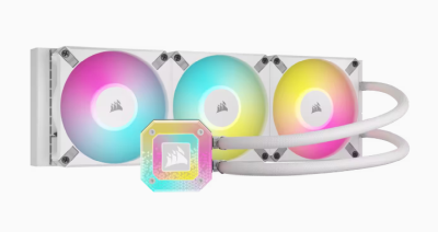 Corsair iCUE H150i ELITE CAPELLIX XT White, 360mm, RGB - Vit#1