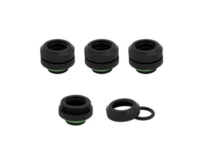 Corsair Hydro X Fitting Hardline XF Hardline Fittings 4-Pack - Svart