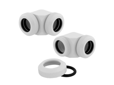 Corsair Hydro X Fitting Hardline 90° XF Hardline 90° 12mm OD Fittings 2-Pack - Vit#1
