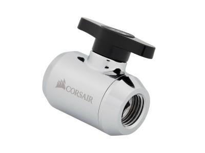 Corsair Hydro X Fitting Kulventil Tvåstegsventil - Chrome#1