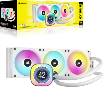 Corsair iCUE LINK H150i RGB White, 360mm - Vit